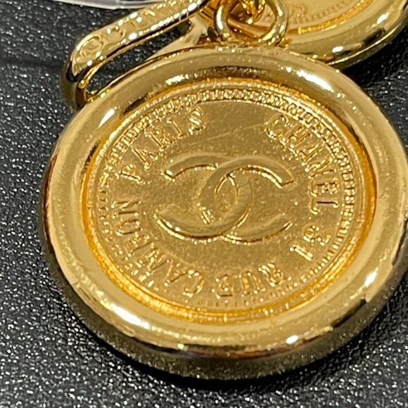 Chanel Gold and White Leather Belt/Necklace (144720) main image 4